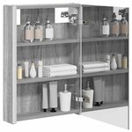 vidaXL Armoire Miroir de Salle de Bain Gris Sonoma 43 x 11 5 x 60 5 cm