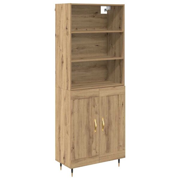 vidaXL Haut Armoire Chêne artisanal 69 5 x 34 x 180 cm