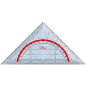 Équerre geométrique Technic 45° Hypothénuse 160 mm 4 en 1 MAPED