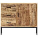 vidaXL Buffet 88x30x71 cm Bois de manguier massif