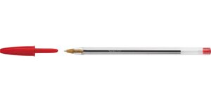 Stylo bille CRISTAL Rechargeable Pointe Moyenne Rouge BIC