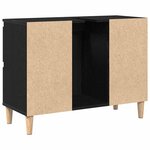 vidaXL Armoire d'évier Chêne noir 80 x 33 x 60 cm Bois d'ingénierie