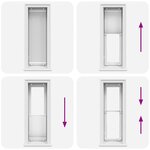 vidaXL Store plissé blanc 40x150 cm largeur du tissu 39 4 cm polyester