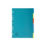 EXACOMPTA Intercalaires FOREVER en polypropylène 3/10e assortis touches neutres format A4