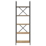 vidaXL Étagère chêne artisanal 60 x 30 x 183 cm Bois d'ingénierie