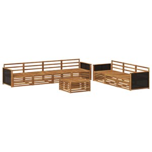 vidaXL Ensemble de canapés d'extérieur 8 pc Naturel