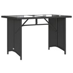 vidaXL Salon de jardin 6 Pièces avec coussins noir résine tressée