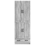 vidaXL Ensemble de Meubles 2 Pièces Sonoma gris Bois d'ingénierie