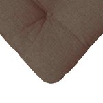 vidaXL Coussins de siège 4 Pièces Marron 40 x 40 x 12 cm tissu