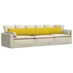 vidaXL Coussins de canapé 2 Pièces Jaune 200 x 40 cm