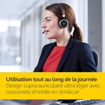 Jabra evolve 65 mono casque supra-auriculaire sans fil - casque certifié microsoft avec batterie longue durée - adaptateur bluet