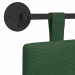 vidaXL Tête de lit suspendue Tissu en velours côtelé