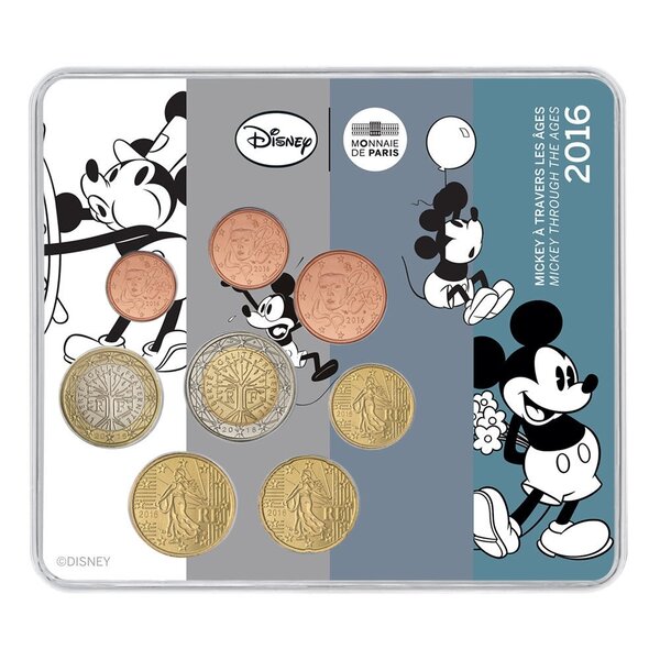 Mini-set série euro BU France 2016 – Mickey Mouse