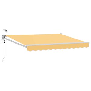 vidaXL Auvent rétractable électrique Sable 100 Polyester et Aluminium