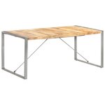 vidaXL Table à manger 180x90x75 cm bois de manguier massif brut
