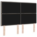vidaXL Tête de lit LED avec des lumières à LED Taupe 160 cm Polyester