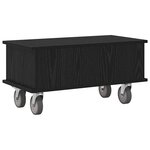 vidaXL Meuble TV Chêne noir 68 5 x 35 x 35 cm Bois d'ingénierie