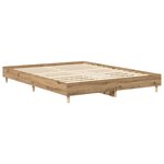 vidaXL Cadre de lit sans matelas chêne artisanal 140x200 cm