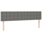 vidaXL Sommier à lattes de lit avec matelas Gris foncé 160x200cm Tissu