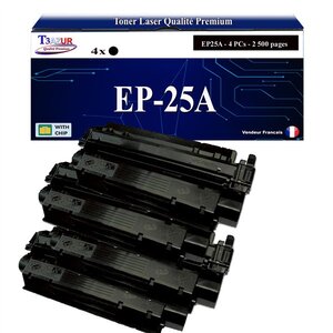T3AZUR -4x Toners compatibles avec Canon EP-25 (5773A004) pour Canon LBP1210  LBP558  LBP-1210  LBP-558