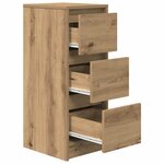 vidaXL Buffet chêne artisanal 29 5x34x76 cm bois d'ingénierie