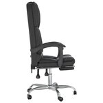 Fauteuil de massage inclinable de bureau informatique étude similicuir noir 02_0025416
