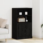 vidaXL Meuble Haut Chêne Noir 60x35 5x103 5 cm Bois d'ingénierie