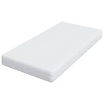 vidaXL Matelas Blanc 80 x 160 cm Mousse à mémoire de gel