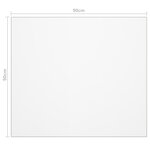 vidaXL Protecteur de table transparent 90x90 cm 2 mm PVC