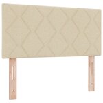 vidaXL Lit à ressorts avec matelas crème  80 x 200 cm