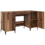 vidaXL Bureau Bois ancien 140 x 50 x 75 cm Bois d'ingénierie