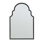 Miroir décoration moderne design mural MDF 90 x 60 cm noir 03_0010177