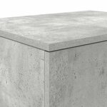 Armoire de rangement vidaXL Gris béton 127x41x40 cm Bois d'ingénierie