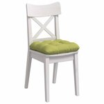 vidaXL Coussins de siège 4 Pièces Vert clair 45 x 45 x 12 cm tissu