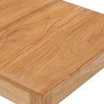 vidaXL Table de bar de jardin 60x60x105 cm bois de teck solide