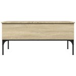 vidaXL Table basse chêne sonoma 100x50x45cm bois d'ingénierie et métal