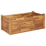 vidaXL Lit surélevé de jardin 110x60x44 cm Bois massif d'acacia