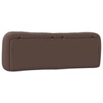 vidaXL Coussin de tête de lit marron 160 cm similicuir
