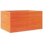 vidaXL Jardinière cire marron 90x60x45 5 cm bois de pin massif