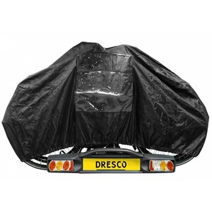 Dresco Housse élastique de vélo pour 2 vélos Noir