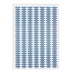 Étiquette polyester blanche mat 38 1x21 2 mm (lot de 3250)