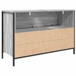 vidaXL Meuble de salle de bain lavabo tiroirs sonoma gris 90x34 5x60cm