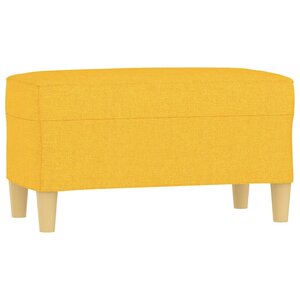Banc banquette 70 x 35 x 41 cm tissu jaune clair 02_0010453