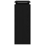 Table Console vidaXL Noir Chêne 80x30x80 cm Bois d'ingénierie