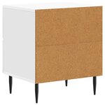 vidaXL Cabinet de chevet Blanc brillant 43 x 34 5 x 47 5 cm