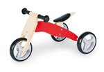 Tricycle en bois Charlie Rouge Naturel