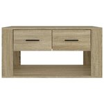 vidaXL Table basse Chêne sonoma 80x50x40 cm Bois d'ingénierie