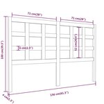 vidaXL Tête de lit Gris 156x4x100 cm Bois massif de pin