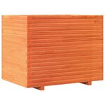 vidaXL Jardinière cire marron 90x60x72 5 cm bois de pin massif