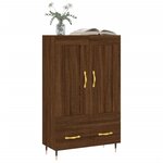 vidaXL Buffet haut chêne marron 69 5x31x115 cm bois d'ingénierie